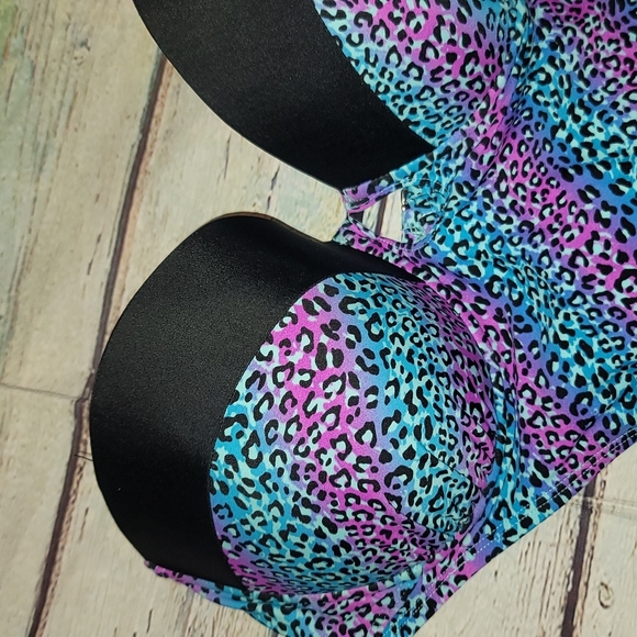 Blue purple leapord monokini - Picture 5 of 8